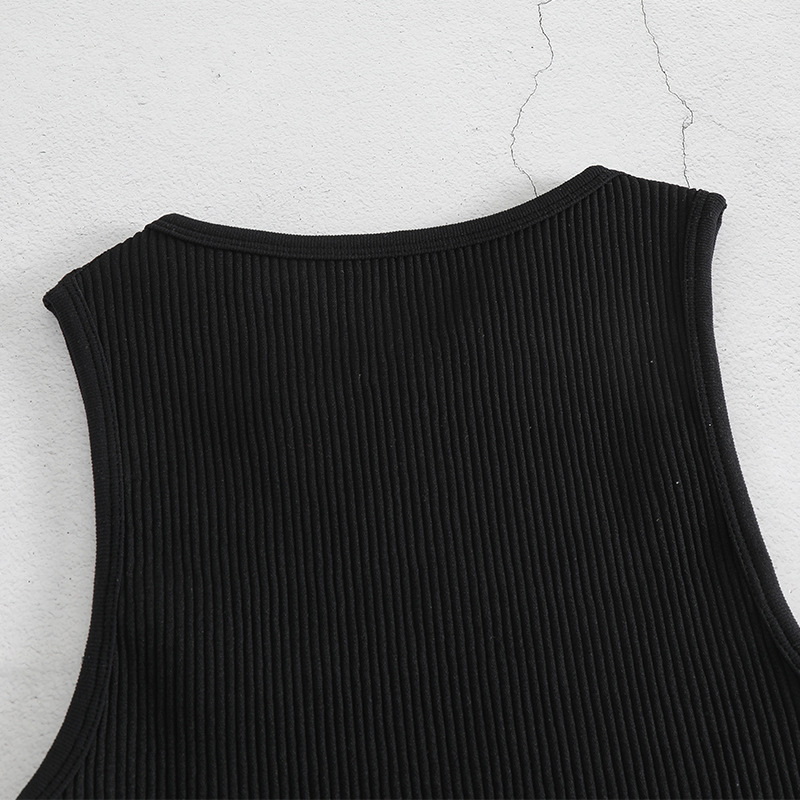 Costum de yoga nou, fără mâneci, dintr-o bucată, culoare solidă, culoare strălucitoare, sport, vestă confortabilă, chiloți dintr-o bucată, acum_voghion.com