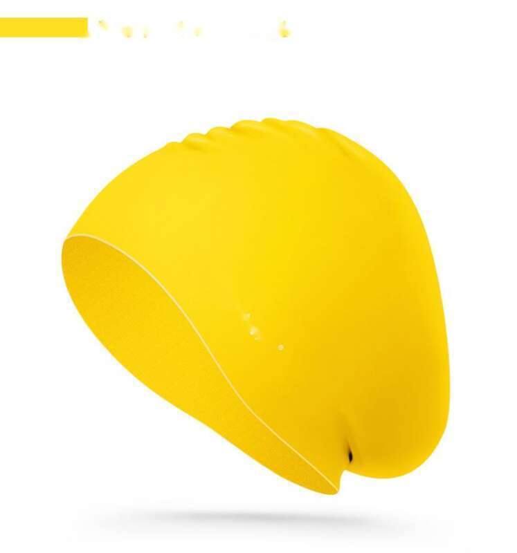 WAVE Modischer wasserdichter Silikon-Sport-Schwimmhut für Erwachsene mit langem Haar, Unisex-Gehörschutz_voghion.com