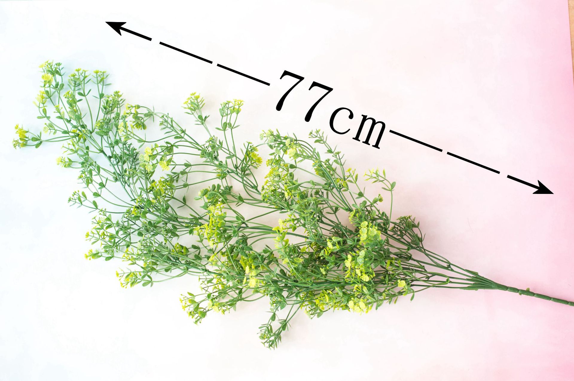 Factory direct sale simulation plant hanging clock hanging rattan wall hanging interior decoration simulation 5 fork four seasons grass decoration_voghion.com