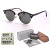 Hurtownia-Marka projekt Okrągłe okulary przeciwsłoneczne damskie męskie Metalowa oprawka Szklane soczewki Retro Vintage Sportowe okulary przeciwsłoneczne Gogle z_voghion.com