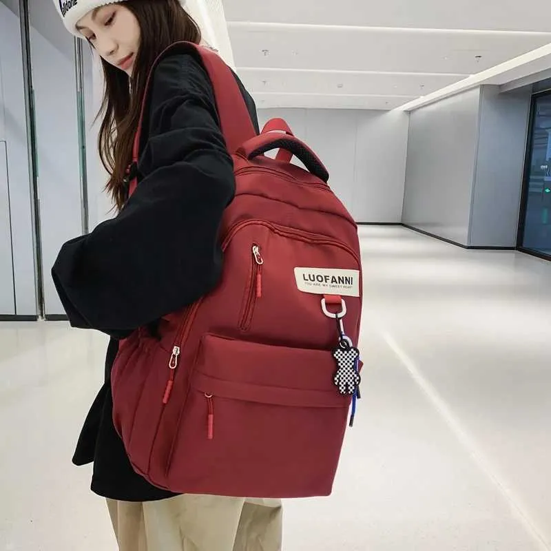 Sac à dos étanche de grande capacité pour hommes et femmes, sac d'école Cool pour fille et garçon, ordinateur portable pour étudiant, mode voyage féminin_voghion.com