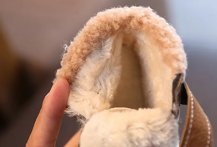 Botas cálidas de invierno para niños, nuevas, gruesas, de algodón, impermeables, cortas, Happysteps, para bebés y niñas, talla EE. UU._voghion.com