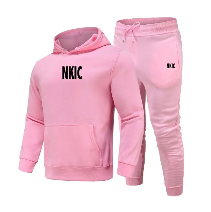 Herren Kapuzenpullover Und Jogginghose Set Baumwolle Sport_voghion.com