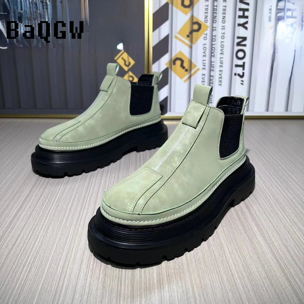 Herbst Neuankömmg Mode lässig britischen Stil Designer Motorrads tiefel bequeme hoge Winter warm Herren schuhe_voghion.com