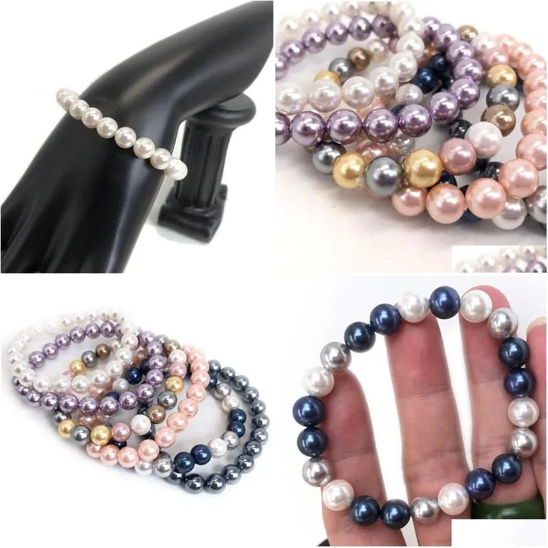 Parelarmband elastisch voor dames en heren sieraden cadeau_voghion.com