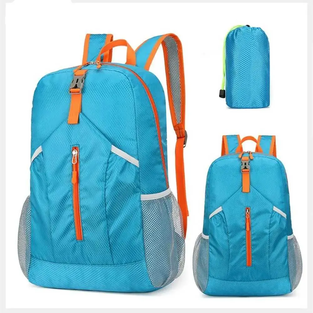 Sac à dos de sport d'extérieur imperméable à l'eau, sac d'alpinisme Oxford de grande capacité, sac de voyage léger et pliable à la mode_voghion.com