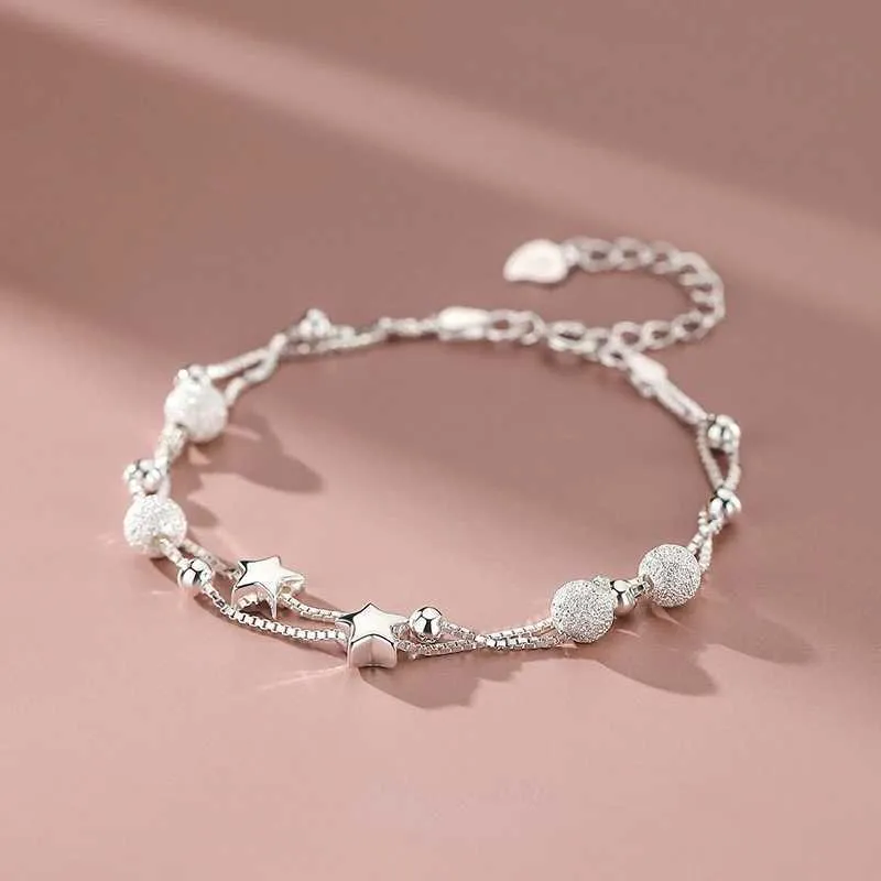 Bracciale con stelle in argento sterling per donna gioiello chic_voghion.com