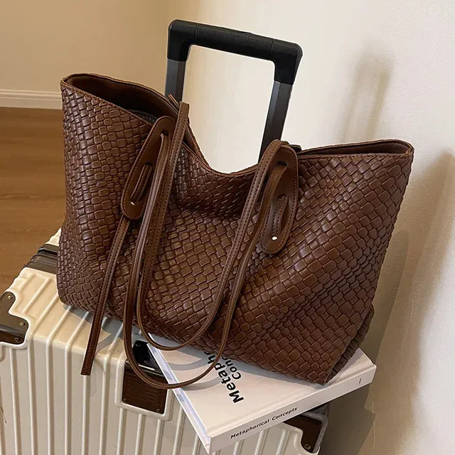 Borse a tracolla di grande capacità, firmate dal marchio, per donne, borse a mano, borse da viaggio vintage per la spesa, 2024._voghion.com