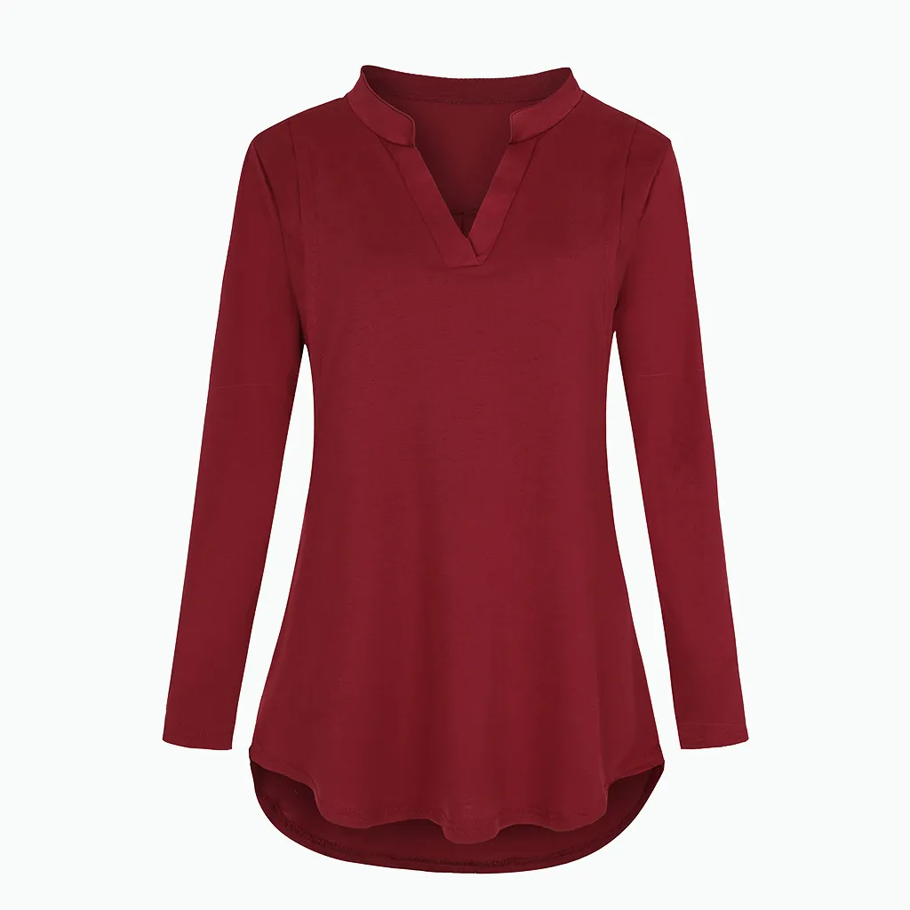 Tees Annelik Emzirme Tişörtü V Yaka Bluzlar Gömlekler Uzun Kollu Çizgili Emzirme Üstleri Hamile Kadınlar İçin Giysiler_voghion.com