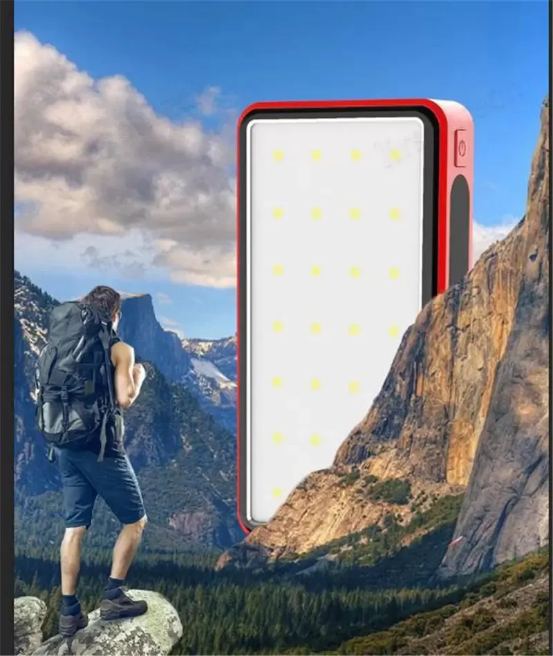 Banco de energía solar inalámbrico de 80000 mAh, portátil, de carga rápida, con 4 puertos USB y LED._voghion.com