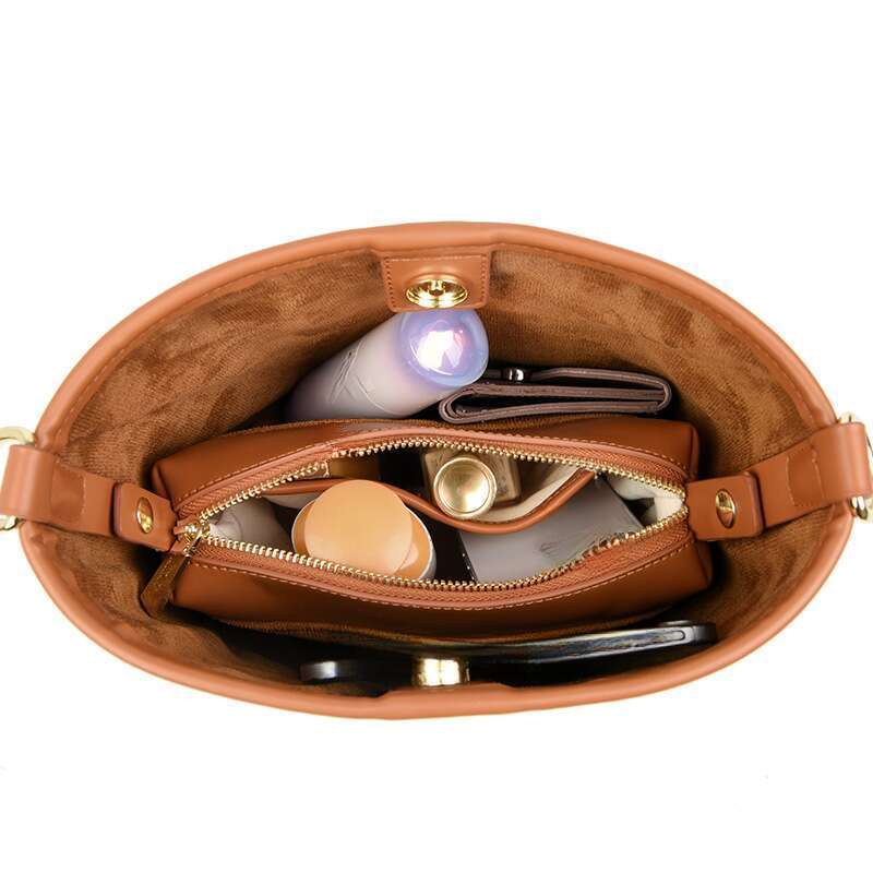 Borsa a secchiello, versatile e alla moda, borsa a secchiello da donna di grande capacità per i pendolari, tracolla di alta qualità_voghion.com