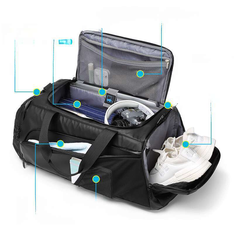 men's Premium, Wet And Dry Separation Travel Bag, Large-capacity Waterproof Backpack For Business_voghion.com