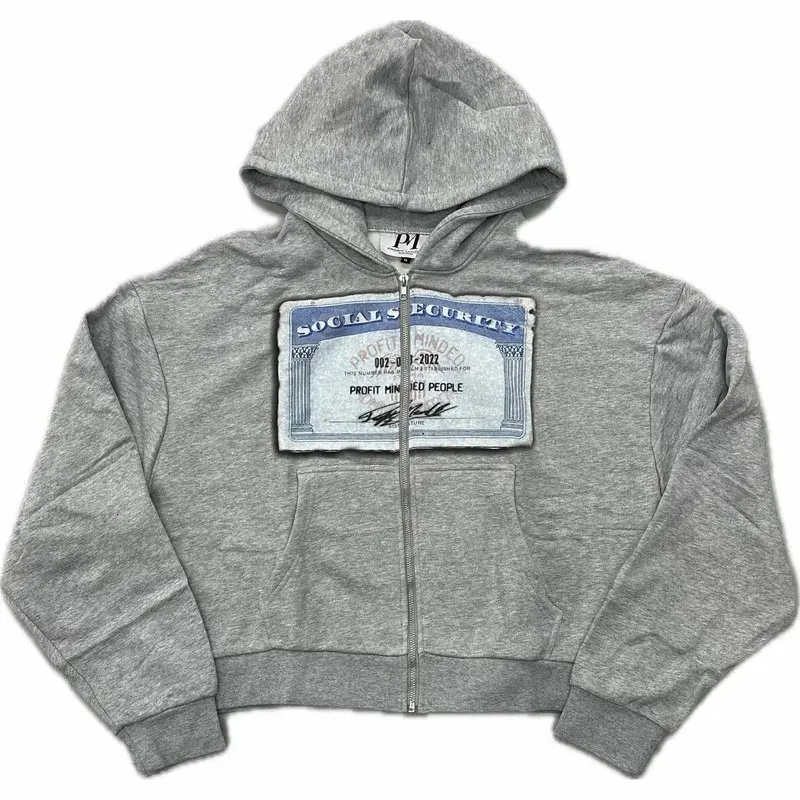 Y2K Zipper Hoodies Fashion Personalized PM Graphic Print Haruku Gothic Oversized Hoodie Men Women Autumn Winter Clothes_voghion.com
