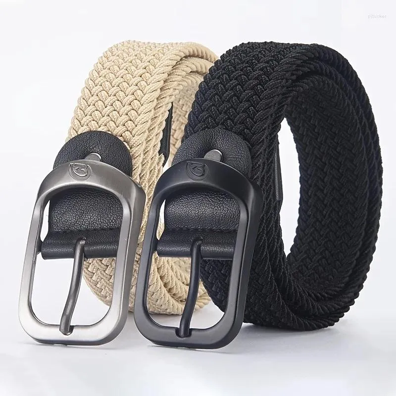 Belts Men's Belt Casual Woven Elastic Outdoor Sports Women's Climbing Work Jeans Suit Pants And Universal_voghion.com