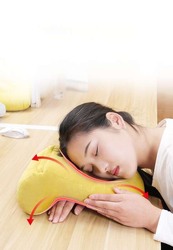 Office Artifact 2025 New Multi Functional Nap For Students Plush Solid Color Pillow_voghion.com