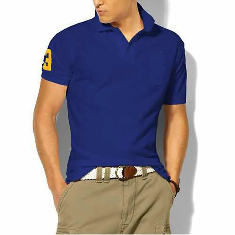 Hombre Big Pony brand High Quality Polo Top Men Short Sleeve Casual Embroidery Homme male polo shirt Mascuo lapel tee_voghion.com