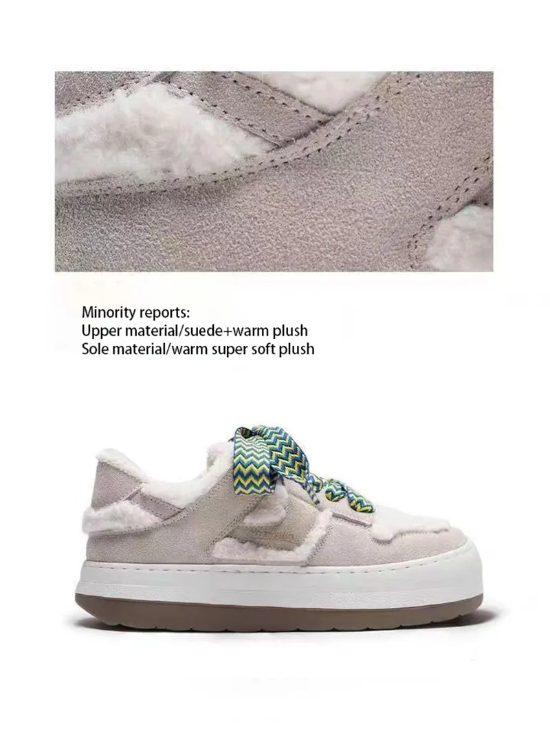 New Womens Autumn Winter Heightening Versatile Casual Thickening and Plush Thick Sole Shoes Free of Mail_voghion.com