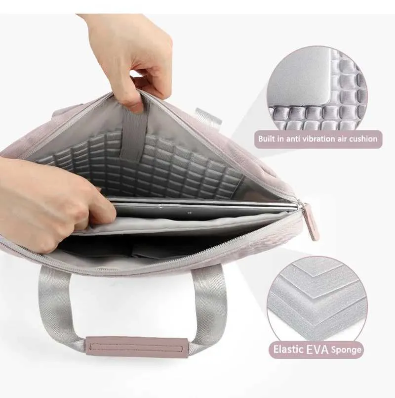 Borsa per laptop da donna, impermeabile, per notebook e-book, borsa per computer, tracolla singola, valigetta per tablet e PC, custodia per gadget_voghion.com