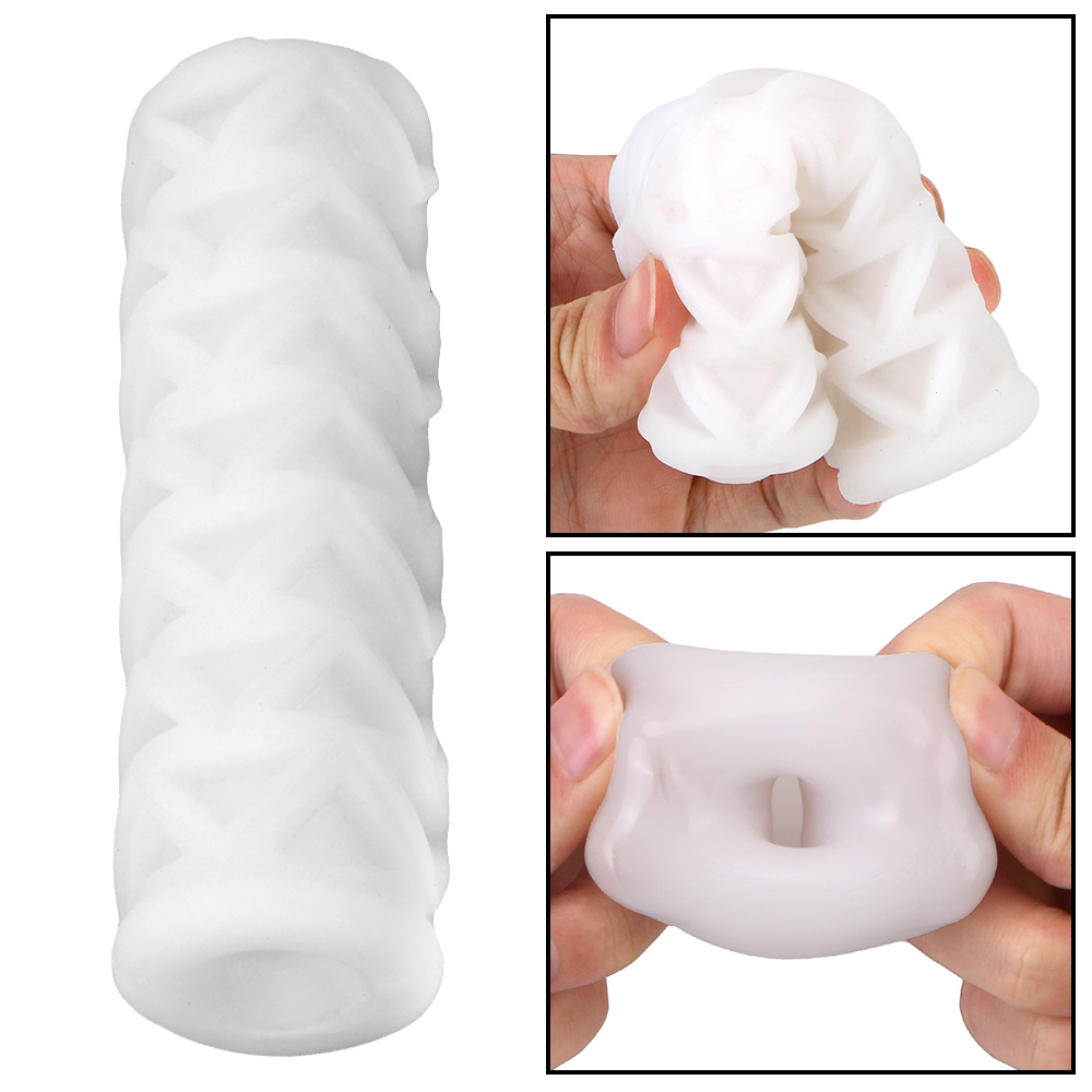 Realistic Male Masturbator Cup Deep Throat Sex Toy For Men_voghion.com