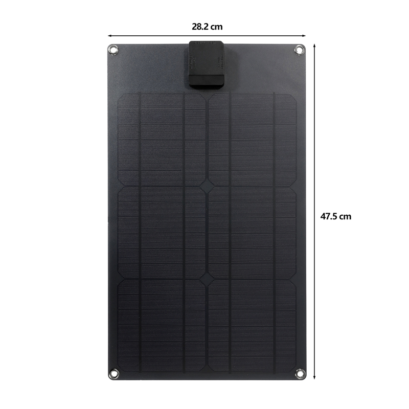 18 V 20 W Solarpanel, tragbares USB + Typ C-Akkuladegerät mit zwei Anschlüssen, Solarzellenplatine, Autoladegerät für Telefon, unterstützt schnelles Aufladen_voghion.com
