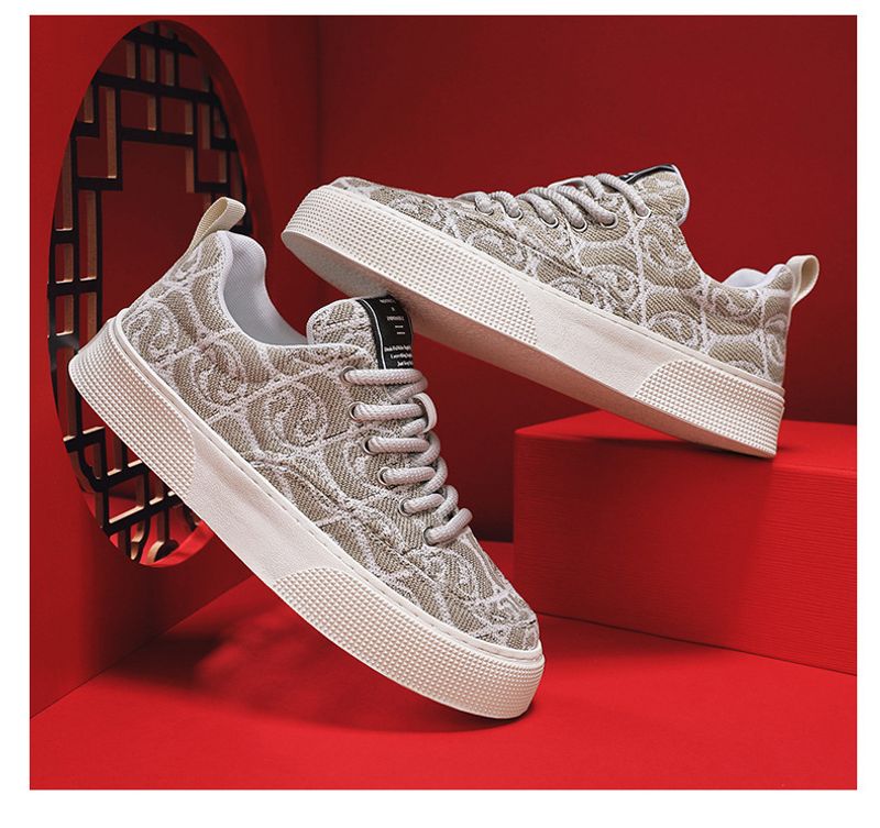 Chaussures décontractées pour hommes, grandes tailles, tendance chinoise chic, respirantes, confortables, simples, pour étudiants, 2024_voghion.com