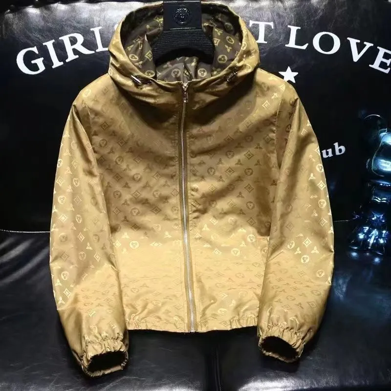 Designer L--V Herenjas Lente Herfstjas Mode Capuchon Jassen Sport Windjack Casual Rits Jassen Man Buitenkleding_voghion.com