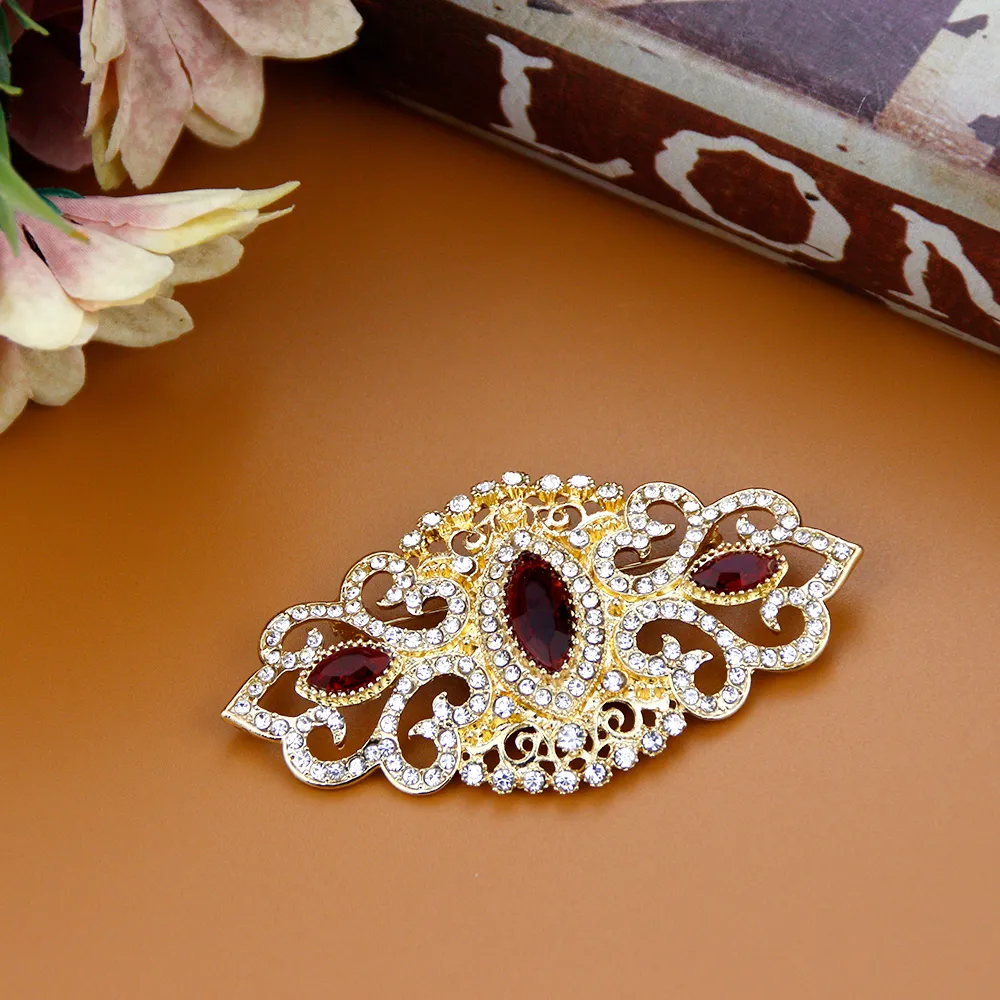 Rintaneulat Sunspicems täyskristalli naisten rintaneula kullanvärinen marokkolainen kaftan hääkorut kukkapinnien hääjuhlat bijoux_voghion.com