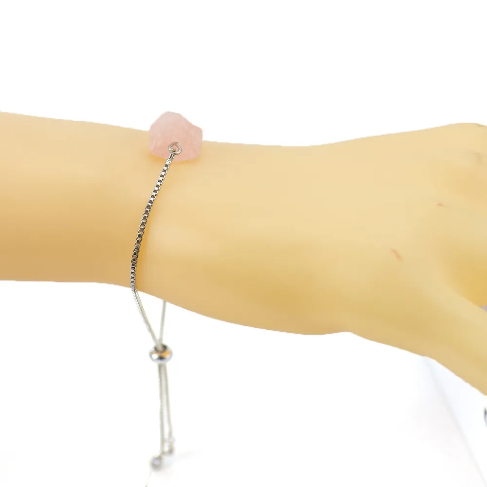 Charm Armbanden Verstelbare Push-pull Armband Vrouwen Gezondheid Anti-vermoeidheid Reiki Natuurlijke Ongepolijste Minerale Ruwe Steen_voghion.com