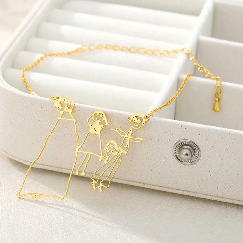 Braceletten Cus Numm Bijouen Edelstahl Handschrëft Ënnerschrëft Bild Nummschëld Charm Bracelet Léifsten Bescht Frënn_voghion.com