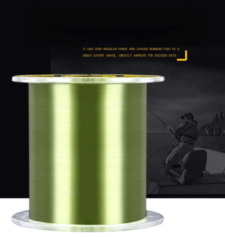 Seda crua alemã de alta qualidade, principal força de tração forte de 500 metros, linha de nylon ultramacia, linha de pesca com vara de mar_voghion.com