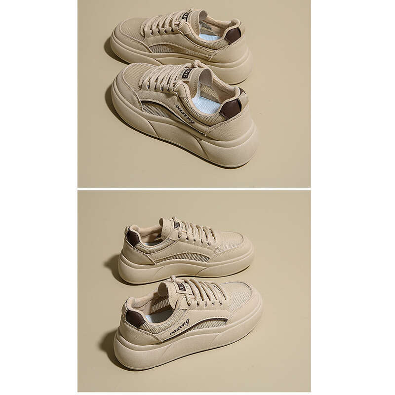 Impression Wind Net Batch Casual Witte Studenten Damesschoenen_voghion.com