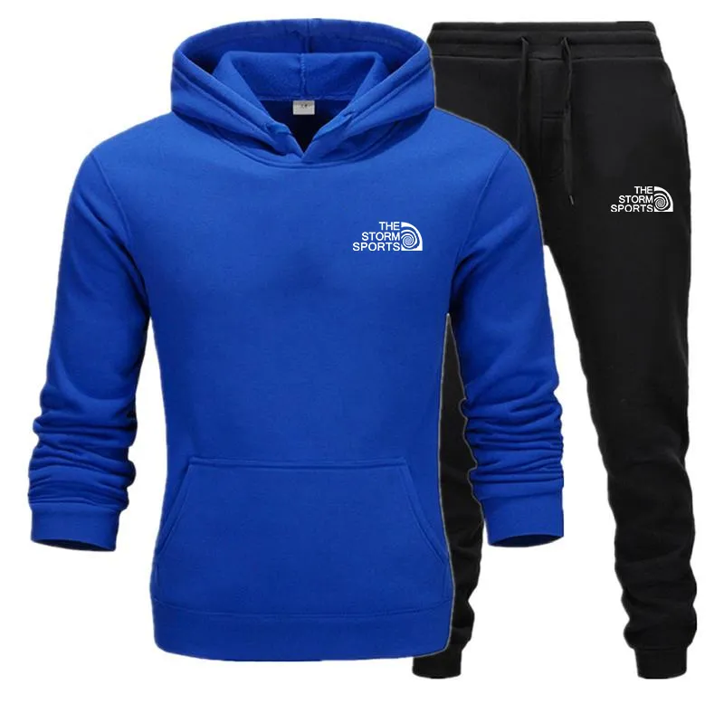 Zweiteiliges Set der Marke Tracuits für Herren mit Reißverschlussjacke, Jogginghose, Jogginganzug, Tracuit für Herren, Sportbekleidung, Kapuzenpullover, Hose, Herrenoberteil_voghion.com