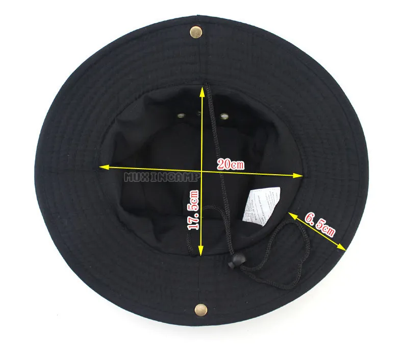 Cappelli a tesa larga Cappello da pescatore Safari Boonie Uomo Panama Pesca Cotone Esterno Unisex Donna Estate Caccia Bob Sole_voghion.com