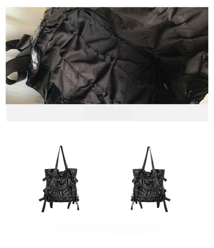 Modische Große Schultertasche Mit Schleife Leichtes Design_voghion.com