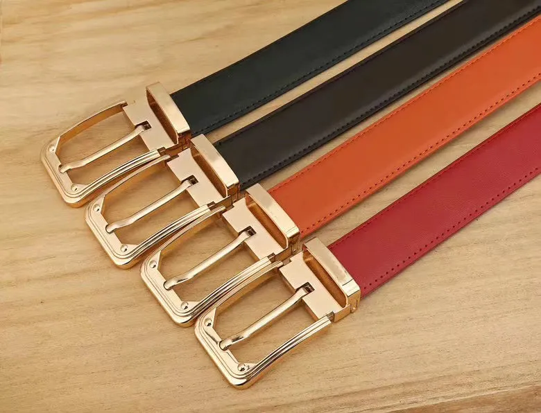 Sommer Frühling Modedesign Mann Schnalle reine Farbe schwarzen Gürtel hohe Qualität Fa Shion für Frauen echtes Gold Gürtel Geschenk_voghion.com
