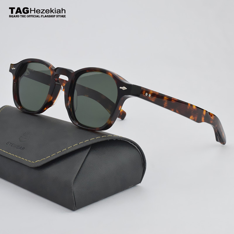 NN-034 vintage Polarized Sunglasses Men Women round Retro Brand Sunglass UV400 Fashion Male Acetate Designer Sun glasses_voghion.com