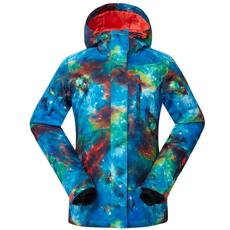 Women's ski windproof waterproof clip cotton warm outdoor camouflage plus size snow jacket_voghion.com