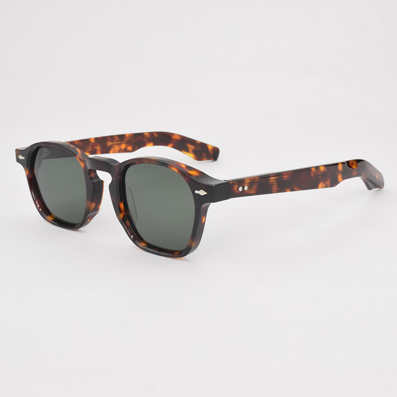NN-034 vintage Polarized Sunglasses Men Women round Retro Brand Sunglass UV400 Fashion Male Acetate Designer Sun glasses_voghion.com