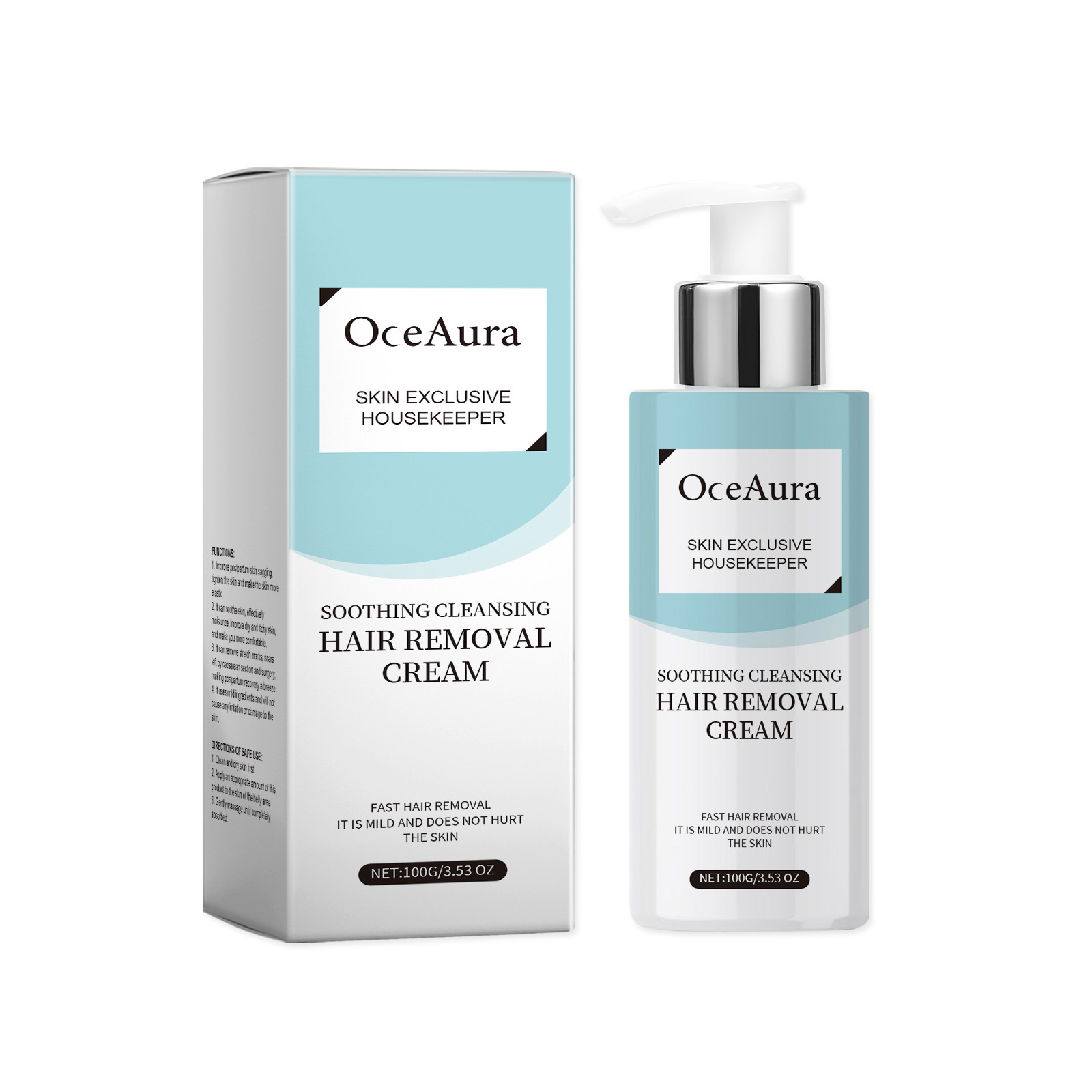 OceAura Gentle Treatment Hair Removal Cream Armpit Leg Armpit Leg Hair All Body Hair Removal Treatment Spray_voghion.com