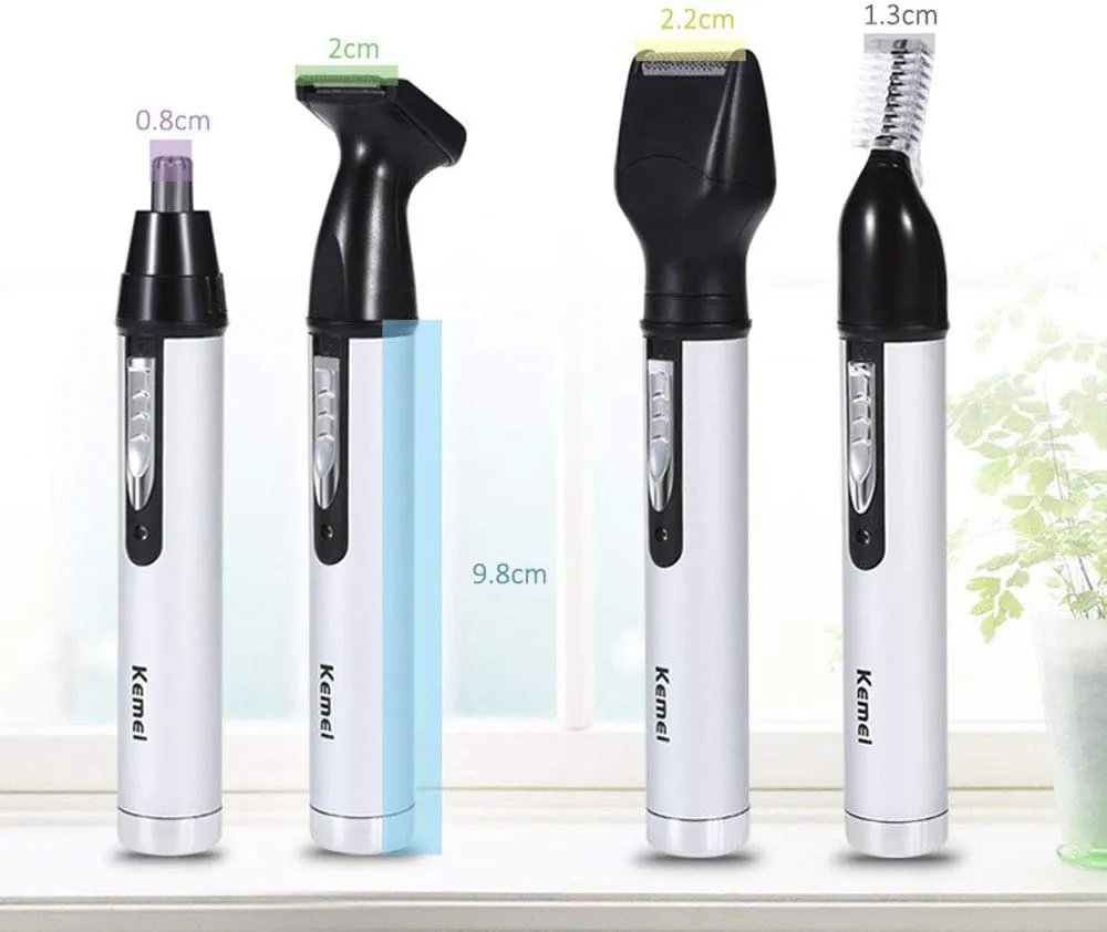 Kit de toilettage 4 en 1 : tondeuse nez, oreilles, sourcils et barbe, rechargeable par USB_voghion.com