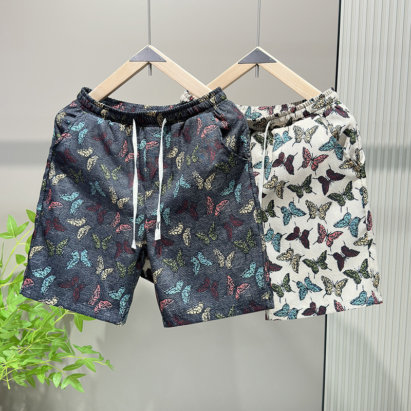 Vêtements pour hommes été nouveau short imprimé papillon polyvalent pantalons décontractés sport mode shorts pantalons de plage shorts colorés hommes