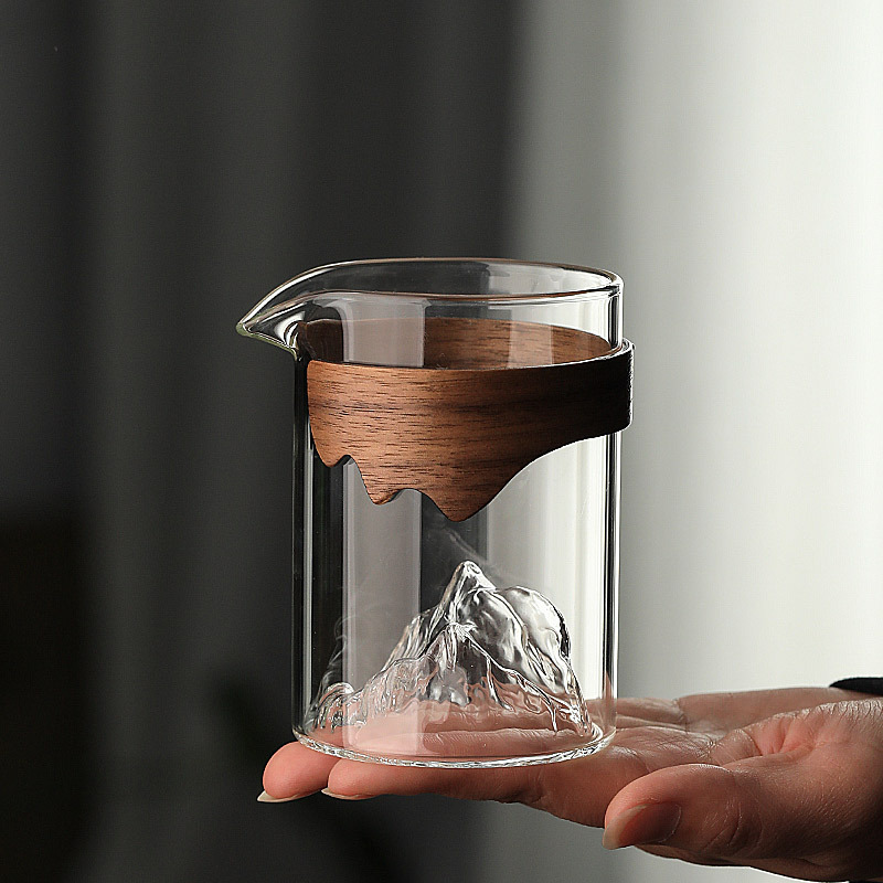 Transparente Glaskaffeetasse Bergglas Whisky Hitzebeständig Teegetränk Milchsafttasse Tassen Trinkgläser_voghion.com