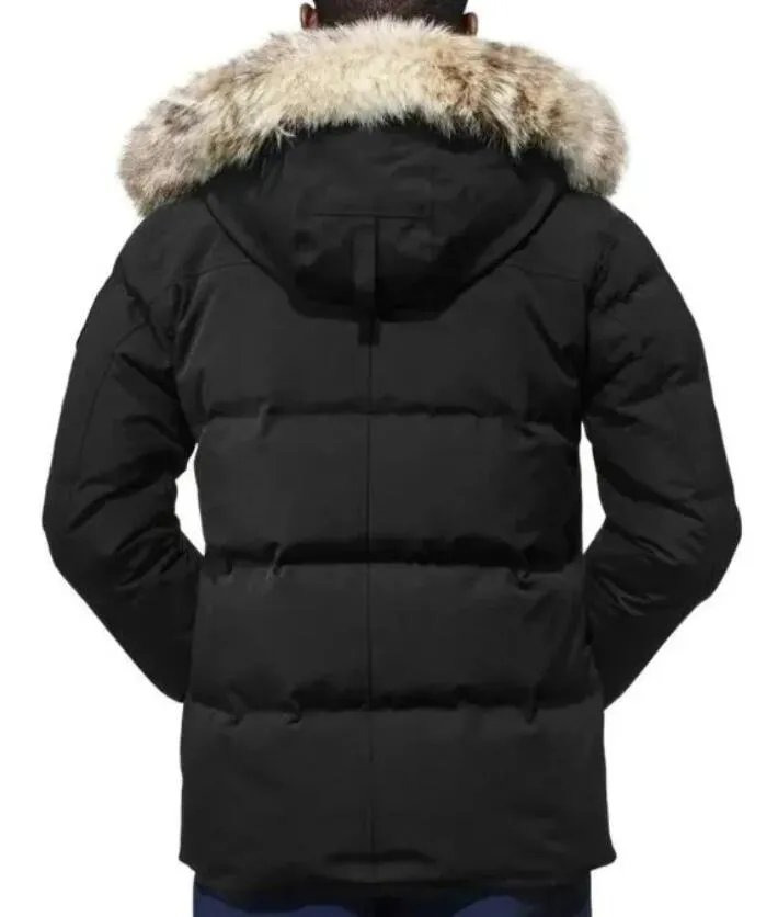 Inverno Piumino Parka Homme Jassen Chaquetas Capispalla Pelliccia di lupo Con cappuccio Fourrure Manteau Giacca Cappotto Hiver Doudoune Uomo_voghion.com
