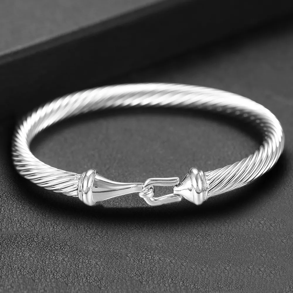 DAVID Designer Jewelry Mans DY Bangle GODKI Trendy Empilhável Cuff Para Mulheres Pulseira Completa Cubic Zircon Cristal_voghion.com