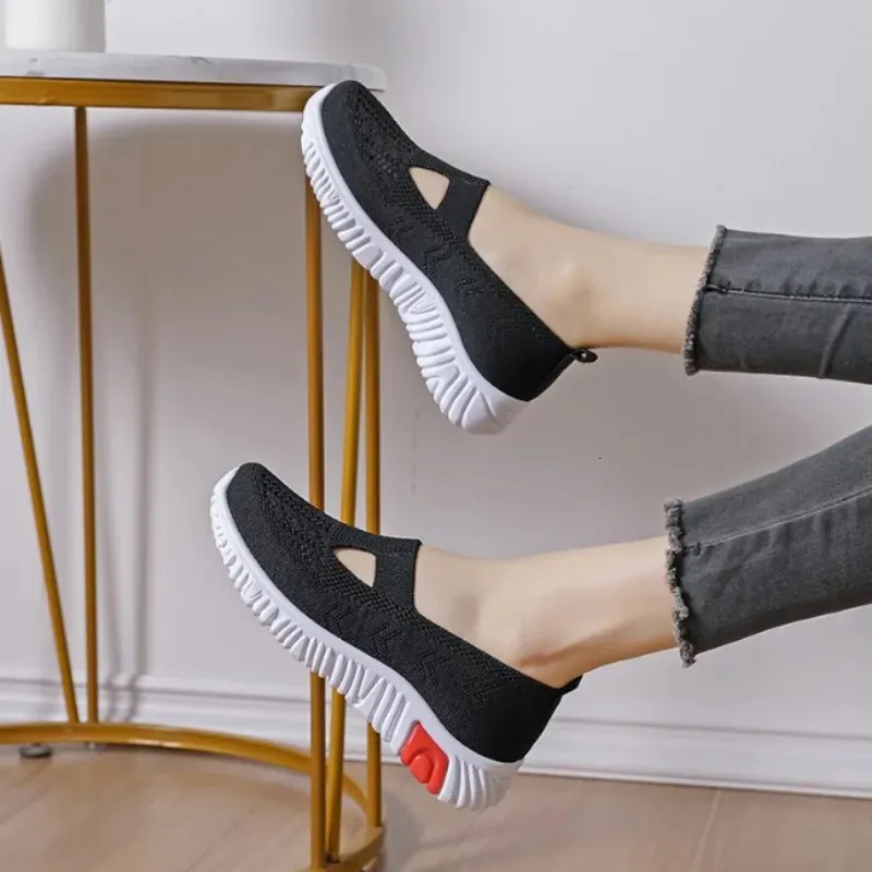 Orthopädische Schuhe für Damen, Stoff, lässig, bequem, weich, atmungsaktiv, flache Tennisschuhe für Damen 240627_voghion.com