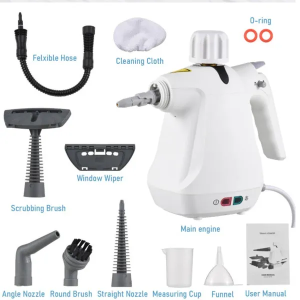 Handheld Steam Cleaner Set High Pressure Multi Purpose Cleaning_voghion.com