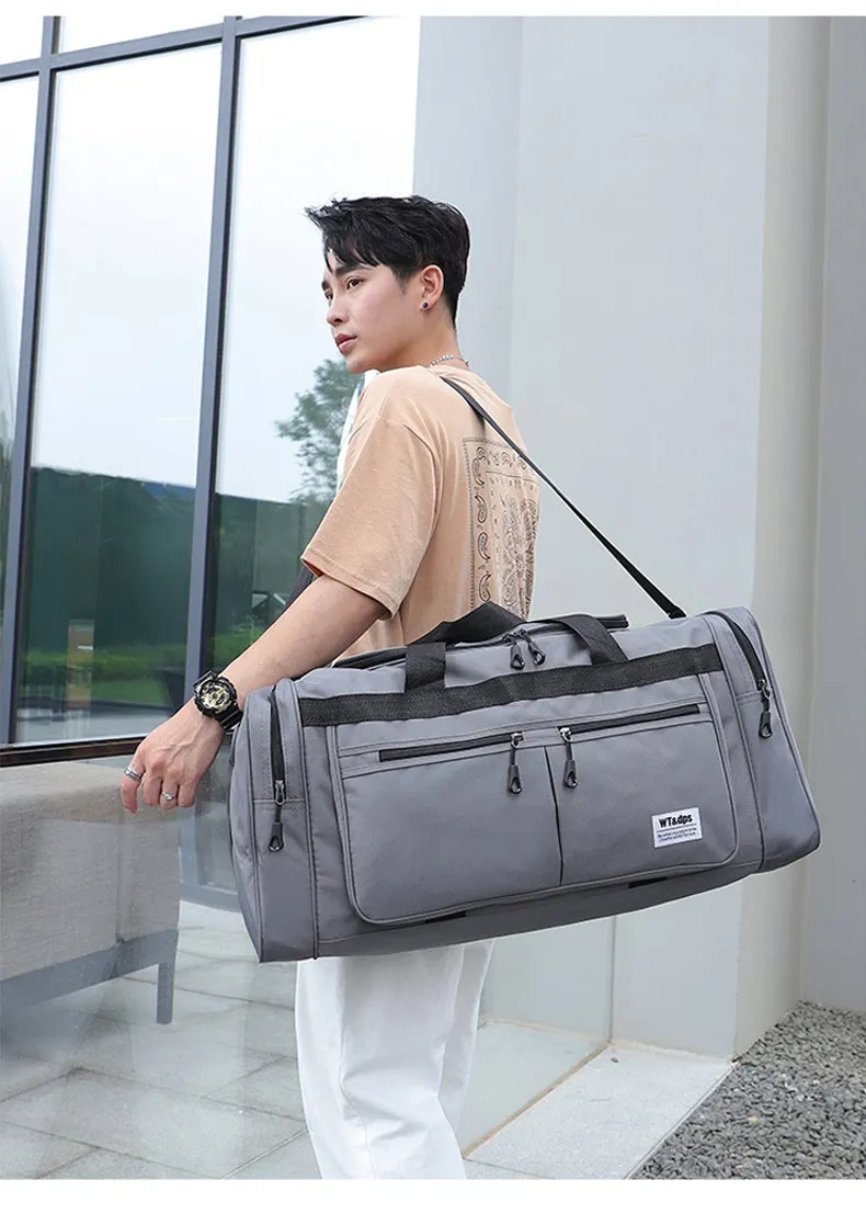 70L Gym Bags Lage Foldable Sport Travel Duffel For Women Men Handbag Multifunction Large 70CM Weekender Bag_voghion.com