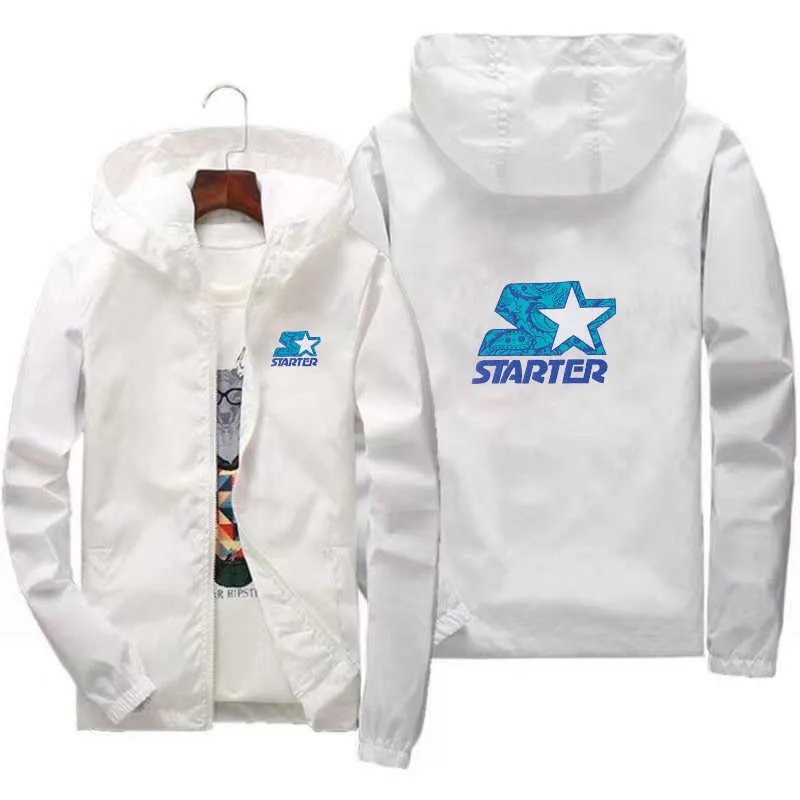 Jacketten 2022 STARTER Mark Fréijoer Hierscht Männer Sportkleeder Casual Aviator Kapuzen Schnelldréchent Moud Militär Plus Gréissten S-7XL_voghion.com