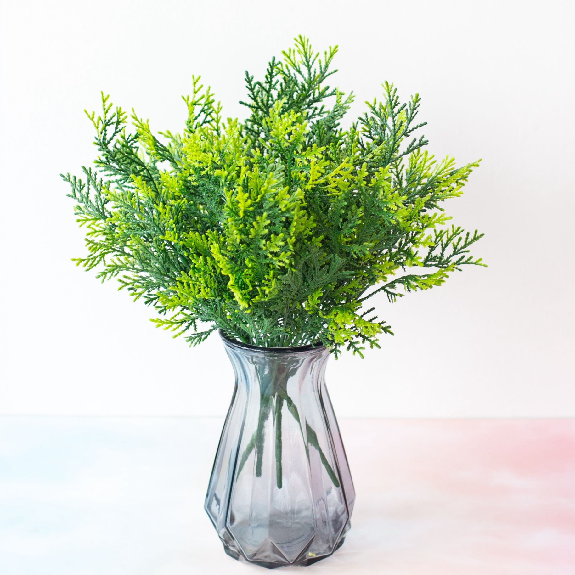 Artificial flowers, plant wall materials, artificial plants, 7-pronged water grass, small fern grass, flower fern plant wholesale_voghion.com
