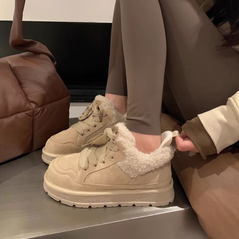 Nouvelles bottes courtes en coton à semelles épaisses antidérapantes pour enfants, chaussures de neige chaudes avec cachemire_voghion.com